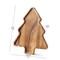 Wooden Serving Tray - Decorative Serving Platters and Trays Set of 2 Christmas Tree Shape Wood Platters for Entertaining, Breakfast, Coffee Table, Home Decor